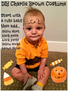 Baby DIY Charlie Brown Costume