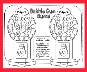 Bubble Gum Counting Game